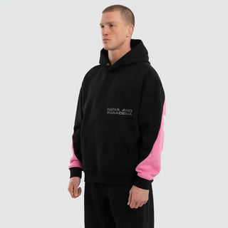 Nena and Zone Pasadena  Box Fit Black Hoodie