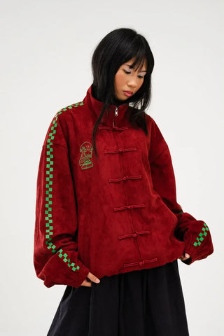 Neptun x Sonic Red Suede Jacket
