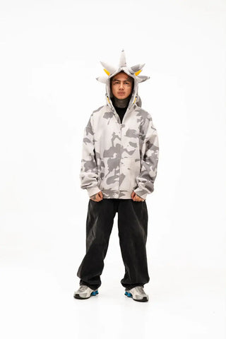 Neptun x Sonic Silver Hoodie For Men & Women
