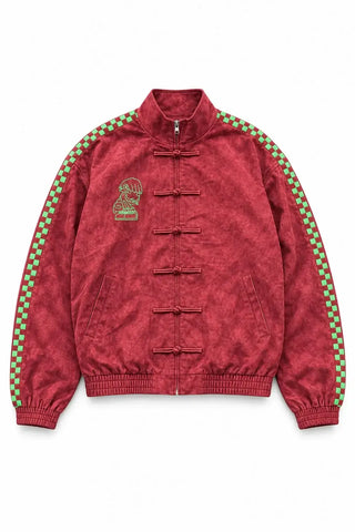 Neptun x Sonic Suede Red Jacket For Men & Women