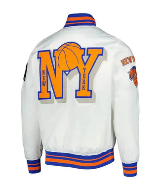 NY Knicks 2x Finals Champions Mash Up Capsule White Jacket