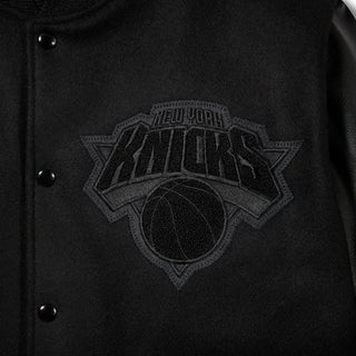Nike x Settlemier's NBA Finals Champions 2026 New York Knicks Black Bomber Jacket