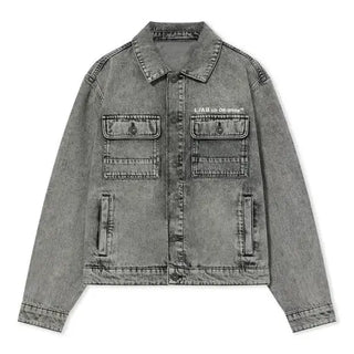 OFF WHITE L/AB Trucker Denim Jacket
