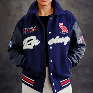 OVO x Oracle Red Bull Varsity jacket