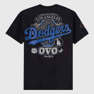 OVO x MLB  Los Angeles Dodgers Black T-Shirt