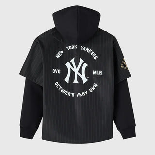 OVO x MLB New York Yankees  Black Jersey Hoodie