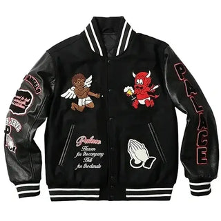 Palace Fallen Angels Black Varsity Jacket