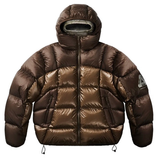 Palace Pertex Balaclava Puffa Brown Jacket