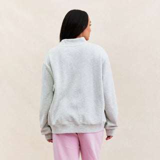 Parke Birthday Drop 2026 Patchwork Mockneck Grey Sweatshirt