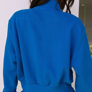 Parke Summerland Blue Zipper Up Fleece Jacket