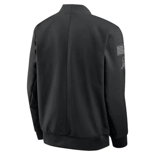 Patriots Nike 2026 Salute to Service Black Bomber Jacket For Men & Women