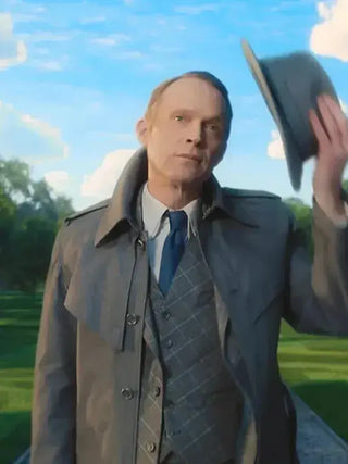Paul Bettany VisionQuest Trench Grey Coat For Men & Women