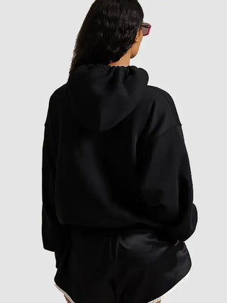 Pink Pony Fleece Black Hoodie