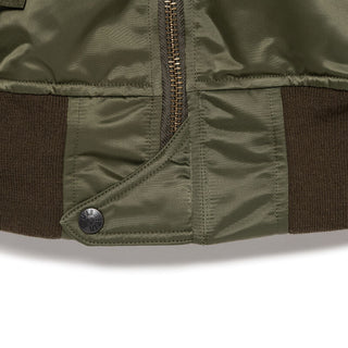 Pokeymon bombers humanmade x satin  olive green jackets