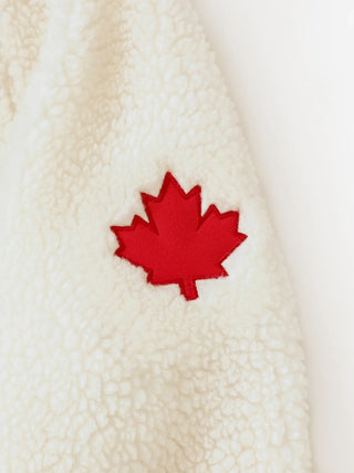 Province of Canada Heated x Rivalry  White Fleece Zip Jacket 