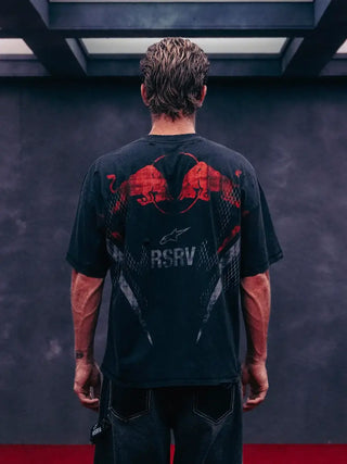 RSRV x Red Bull Distressed Black T-Shirt