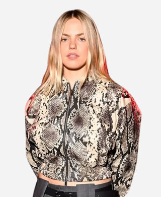 Renee Rapp NYC 2026 Snakeskin Printed Jacket