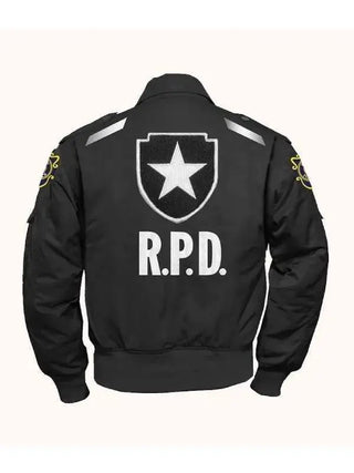 Resident Evil 2 Leon S Kennedy Remake RPD Game Black Jacket