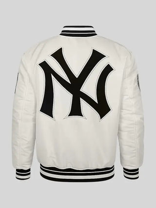 Retro New York Yankees Satin Varsity Jacket For Men & Women