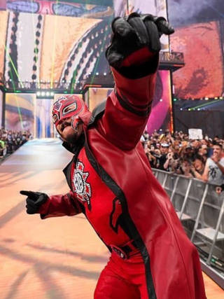Rey Mysterio WrestleMania 42 Red Coat