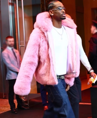 SGA Pink Fur Hooded Jacket