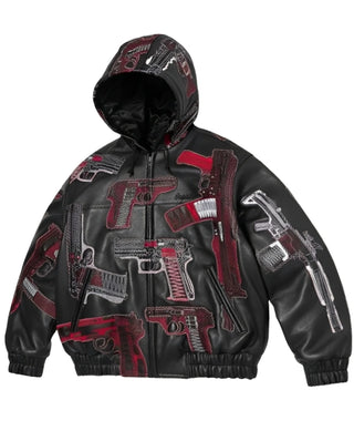 Supreme SS26 Guns Leather Jacket
