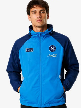 SSC Napoli 2026/27 Windbreaker Blue Hooded Jacket