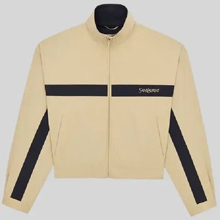 Saint Windbreaker Beige Jacket Laurent 