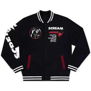 Scream x Ghost Face Varsity Jacket