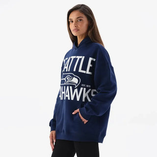 Seahawks Off Season x NFL Oversized Navy Hoodie