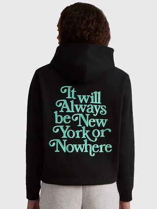Shop Now New York  Liberty Motto Black Hoodie For Men & Women