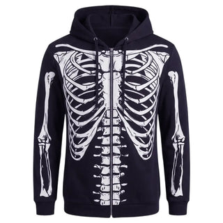 Skeleten Print Jacket For Men & Women 