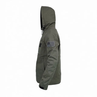 Snap-On Green Hooded Green Zipper Jacket