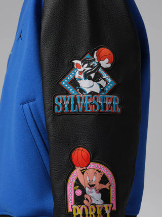Space Jam x Air Jordan Blue Varsity Jacket