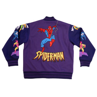 Spider Man 90's Varsity Jacket For Men & Women