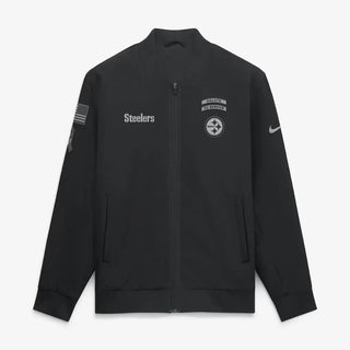 Steelers Nike 2026 Salute to Service Black Bomber Jacket