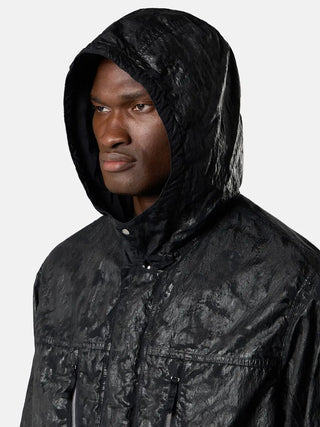 Stone Island Slick Nylon Tela-TC Black Jacket For Men & Women