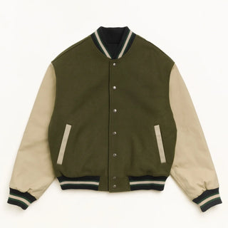 Stüssy x Denim Tears Green Varsity Jacket