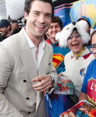 Supergirl World Premiere David Cream Corenswet   Blazer