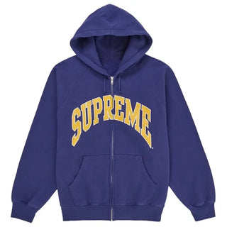 Supreme Cracked Raglan Zip Up Hoodie