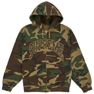 Supreme Cracked Raglan Zip Up Hoodie