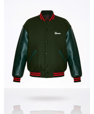 Supreme SS26 Green Varsity Jacket