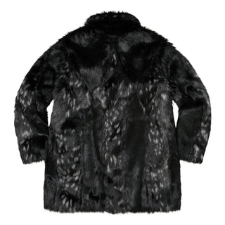 Supreme 2026 Lynx Windstopper Faux Fur Black Overcoat