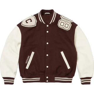 Supreme Captains Brown Varsity Jacket