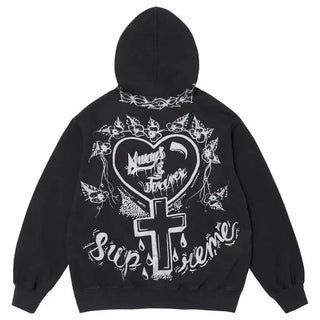 Supreme Forever Black Hooded Sweatshirt