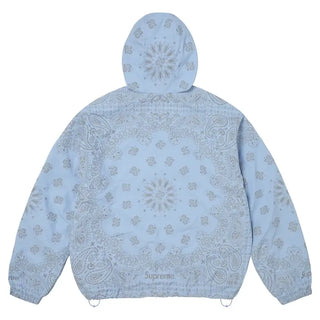 Supreme Reflective Bandana Blue Half Hoodie
