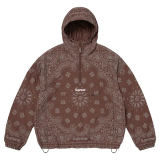 Supreme Reflective Bandana Brown Hooded Anorak