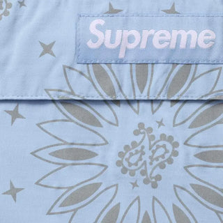 Supreme Reflective Blue Bandana  Half Hoodie