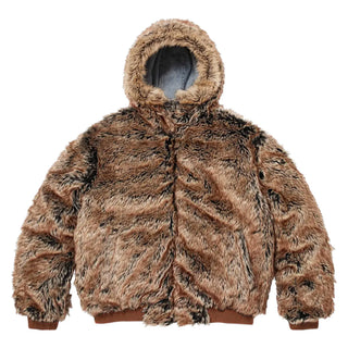 Supreme Reversible Faux Fur Hooded Work Jacket