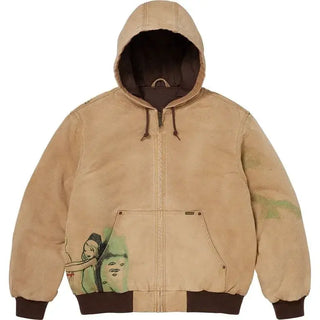 Supreme/Rita Ackermann Hooded Work brown Jacket